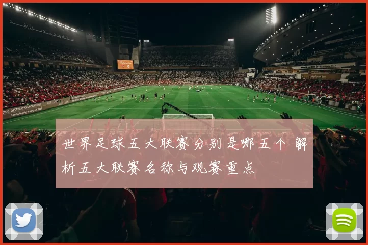 世界足球五大联赛分别是哪五个 解析五大联赛名称与观赛重点