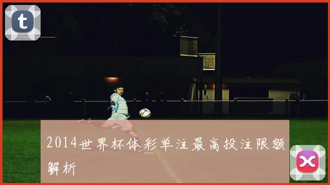 2014世界杯体彩单注最高投注限额解析