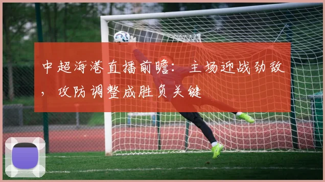 中超海港直播前瞻:主场迎战劲敌,攻防调整成胜负关键